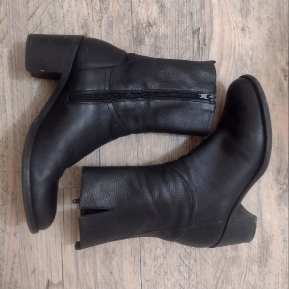 BCBG Black Leather Boots
